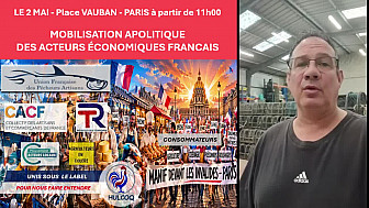 David Le Quintrec président de l'UFPA confirme PLACE VAUBAN PARIS comme lieu pour la Manifestation du 2 mai